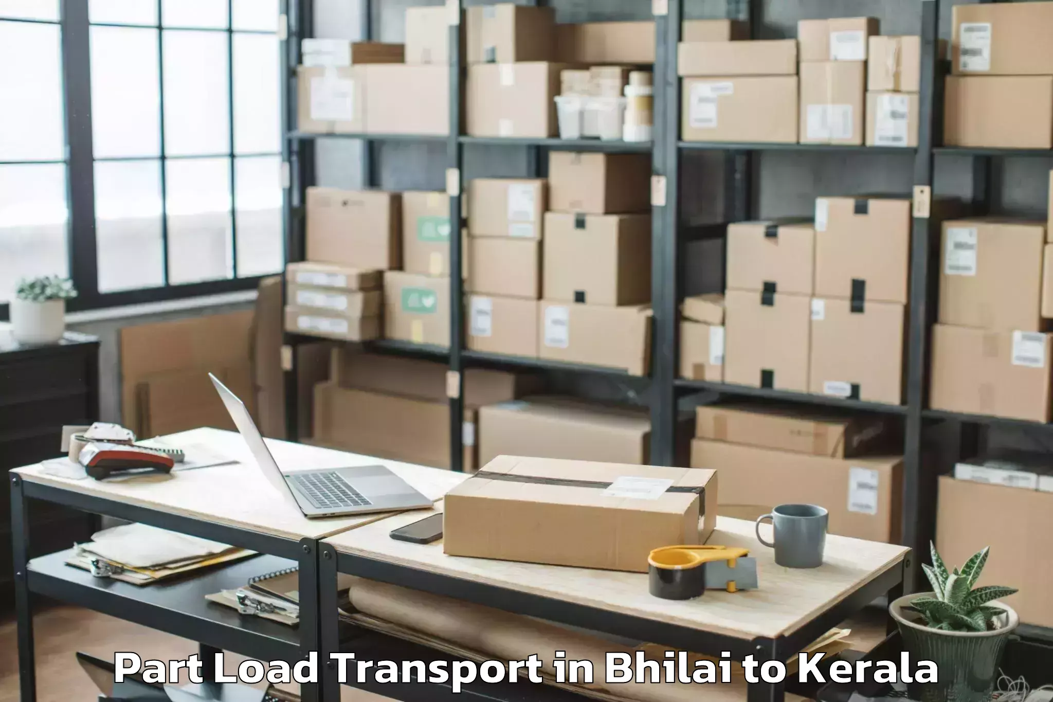 Trusted Bhilai to Tellicherry Part Load Transport